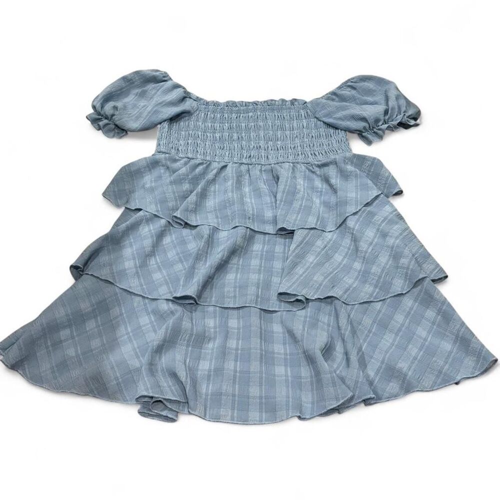 Blue Ruffle Dress